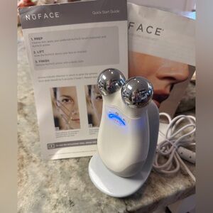 Nuface Trinity Microcurrent Facial Toning Device.
